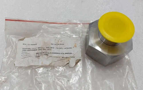 Parker 1-1/2" NPT X1" NPT Adapter 1 1/2 X 1 FGSS