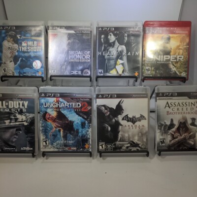 Lot Of 8 Ps3 Video Games, Heavy Rain, Call Of Duty Ghosts, Uncharted 2 #ML