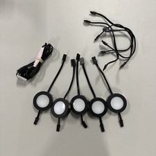 American Lighting MVP-3-BK 120V MVP Cetlus 5 Puck Light Kit Matte Black - 14 ft