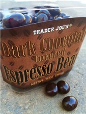 Trader Joe's Dark Chocolate Covered Espresso Beans 14 oz.