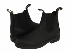 Men's Blundstone Elastic Pull On Boots With Square Toe BL 063 Black Leather