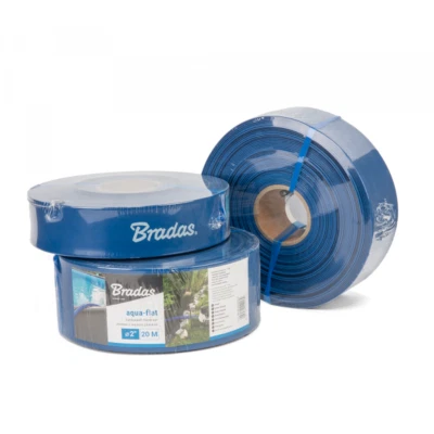BRADAS 20M PVC Layflat 25mm 1" Pipe Water Delivery Drainage Pond Pump Irrigation 1 BAR