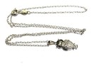New 925 Sterling Silver .06ct diamond Owl pendant necklace 2.2g  18" . — photo 5