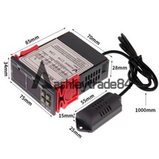 Dual LCD Temperature Humidity Controller Thermostat Digital STC-3028 AC110-220V