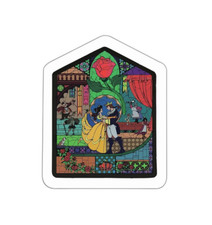 Princess Stained Glass Sticker Decal