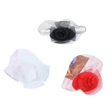 Church Cap Cocktail Fascinator Hat Headband Costume Party Wedding Hair Accessory