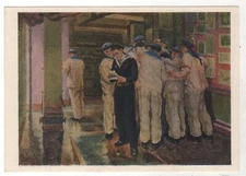 1969 Sailors Navy "Mail came" Military USSR Soviet Russian postcard OLD