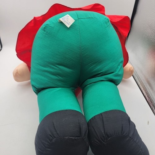 Vintage TBTrading SANTA & MRS CLAUS Large 22" Nylon Puffy Tartan Christmas Set - Picture 16 of 16