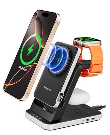 3 in 1 Charging Station Compatible with MagSafe for Apple,  304M, Magnetic