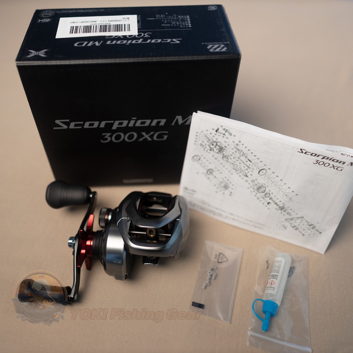 Shimano 21 SCORPION MD 300XG Right 7.9 Casting Reel-Watch Our