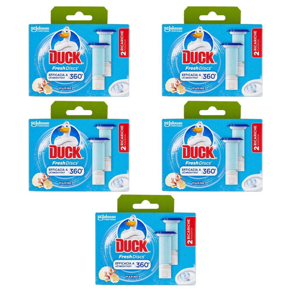 Ricariche Duck Fresh Discs Marine 60pz - Gel Attivo Igienizzante WC