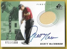 2002 SP Authentic Scott McCarron Auto/Shirt 0711/1000