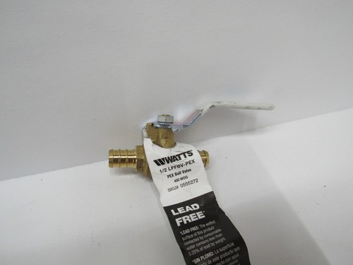 Watts LFFBV-PEX Copper Silicon Alloy Full Port 400 # Ball Valve 1/2" 0555272