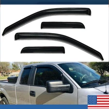 Fits Ford F150 EXT 2004-2014 Super Extended Cab Window Visor Vent Sun/Rain -US
