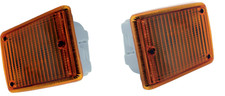 Coppia completa di indicatori camper T2 ambra 1972-79 lunotto baia