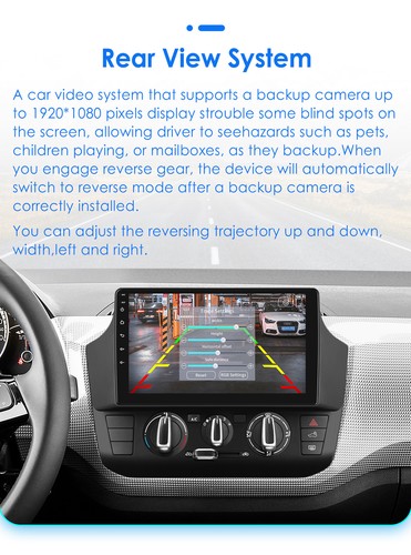 9"Android 14 Head Unit Carplay GPS Navigation Radio DAB For VW UP! UP 2017-2023 - Picture 6 of 14