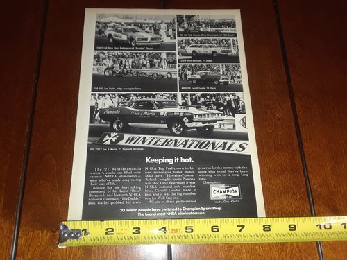 1971 CHAMPION ZÜNDKERZEN SOX & MARTIN ORIGINAL AD - Bild 10 von 12