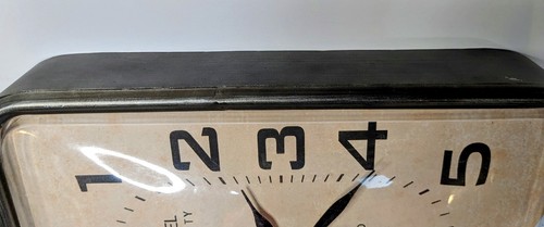 3R Studios Metal Hanging Clock Grand Hotel NYC Brushed Chrome Plast NOT WORKING - Picture 6 of 13