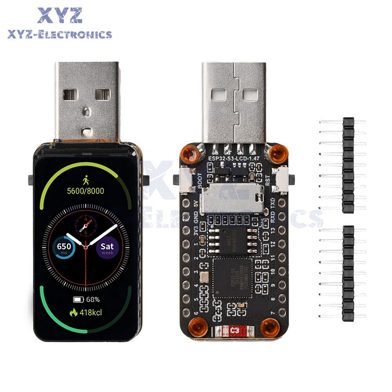 ESP32-S3 WIFI Bluetooth Development Board 1.47 inch LCD Screen Display 172x320
