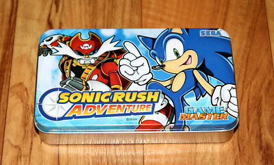 Sega Sonic Rush Adventure Old Rare Metal Tin Case / Box Collectible NDS