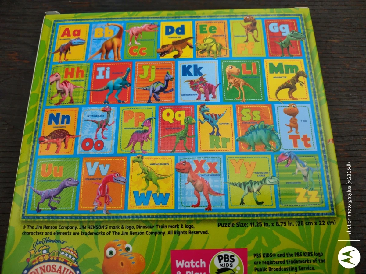 Dinosaur Train Puzzle 24 Piece Alphabet ABCs 11.25