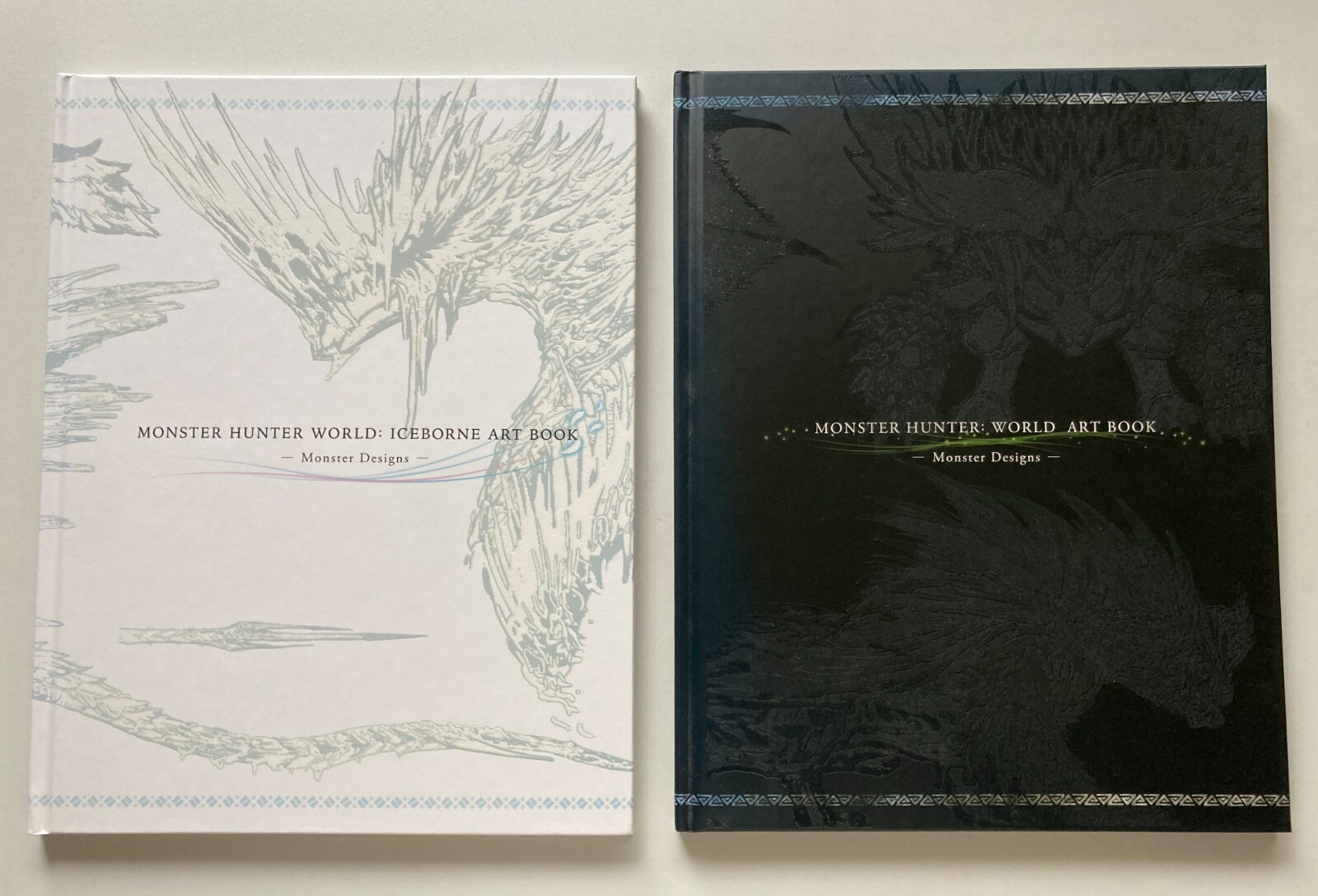 Monster Hunter Art Book Set World & Iceborne Monster Designs 2 Books F ...