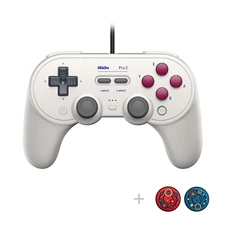 8Bitdo Pro 2 Wired Controller with Customize Back Buttons & Modifiable Vibration