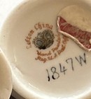 2 Vintage Lefton China Handpainted Vases #1847W No Chips/Crack 4” Tall — photo 6