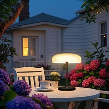 Solar Outdoor Table Lamp Dimmable Touch Control Garden Patio Light