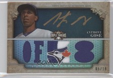 2013 Triple Threads Future Phenoms Black Gold Ink 5/10 Anthony Gose Auto g6w