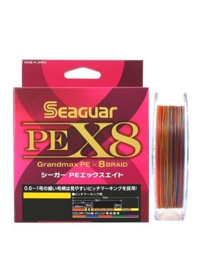 Seaguar Grandmax PEX8 Geflochtene Schnur 150m Multicolor 8-fach