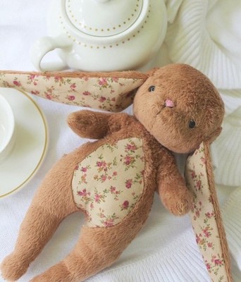 Cuddle Bunny Rabbit Stuffed Animal Soft Plushie Artisan Made by Tati handmade