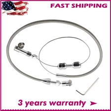 New Universal Throttle Cable Stainless Steel 24" fits Ford and More USA