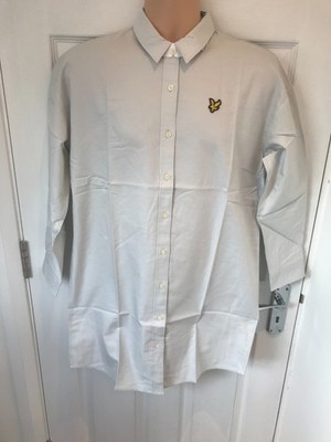 Lyle Shirt Scott Dress Cloud Light Blue Organic Cotton Men's Size L