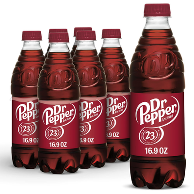 #ad Dr Pepper Soda Pop 16.9 fl oz 6 Pack Bottles Free Shipping $3.99