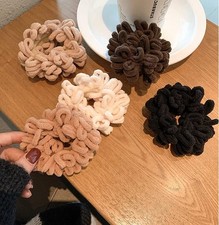10 PCS Multicolor Fluffy Plush Elastic Hair Ties Scrunchies Accessories Set