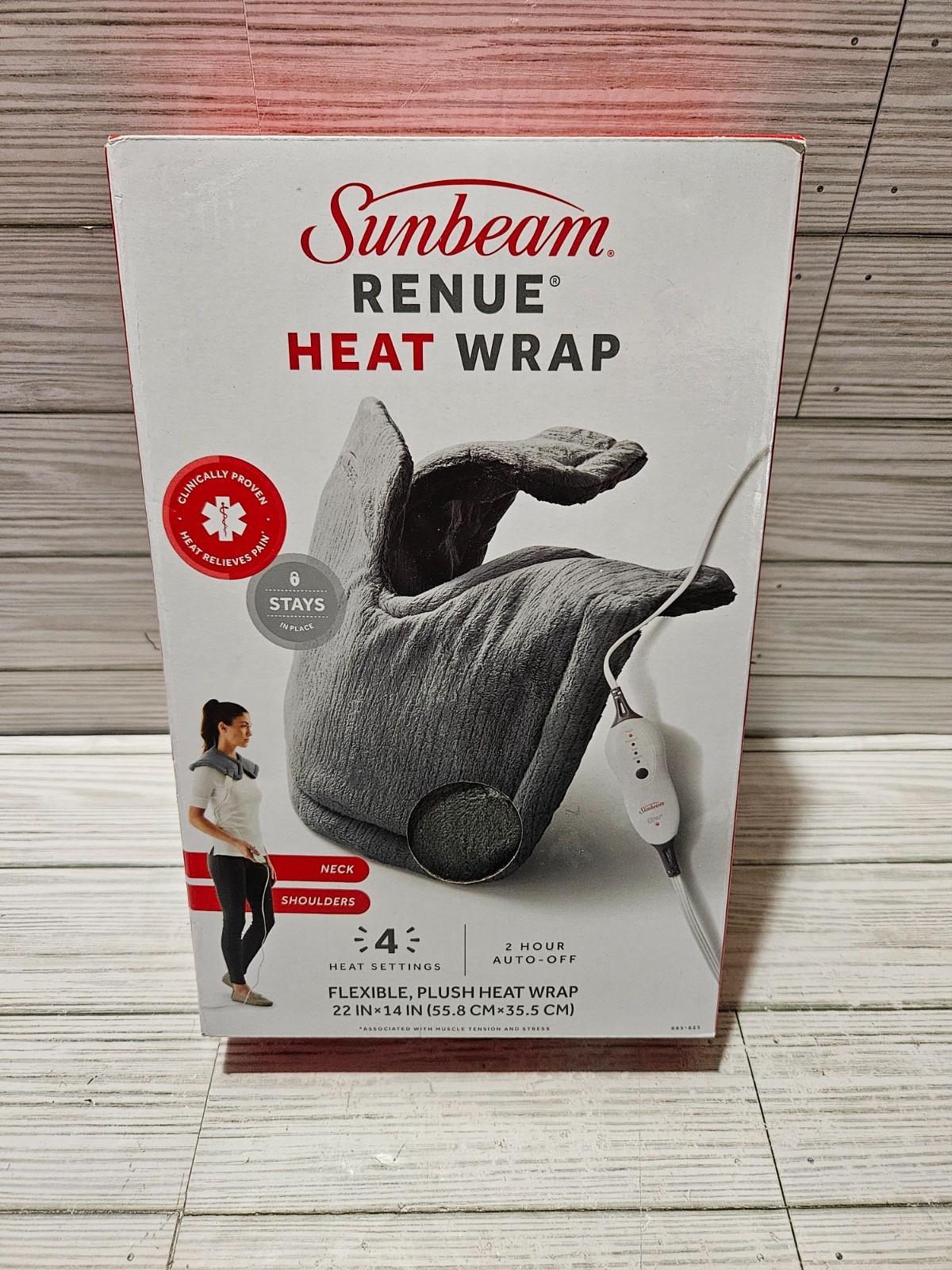 Sunbeam Renue Heat Wrap for Neck & Shoulders 4 Heat Settings