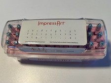 Impress Art Melody Lowercase 3mm Letter Metal Stamp Set 33 pcs. In Case.
