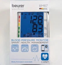 Beurer BM67 Upper Arm Blood Pressure Monitor Smart Health Management Bluetooth