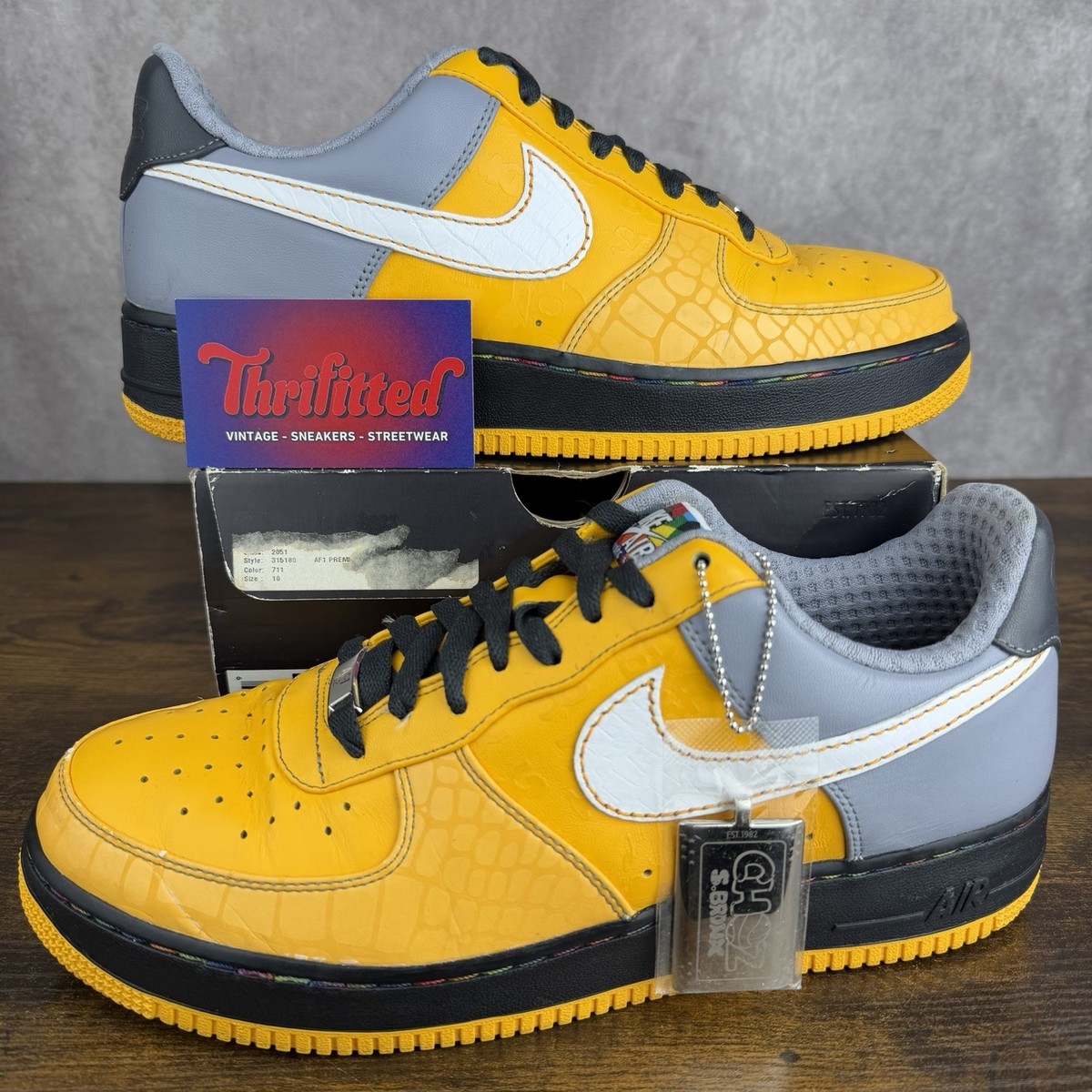 Nike Air Force 1 Premium '07 South Bronx Choz Size 10 315180-711