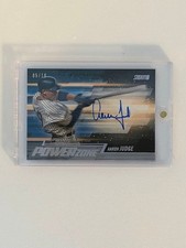 2018 Topps stadium club Aaron Judge power zone on card auto /10