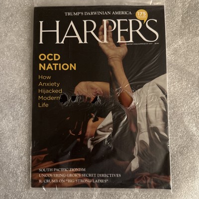 Harpers Magazine July 2025 Trump's Darwinian America OCD Nation Anxiety new