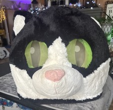 Dee Dee Greeter Head Mask Oversized Plush Cat Halloween Mask