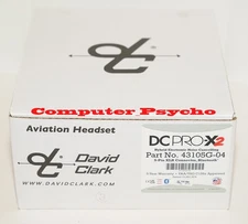 DAVID CLARK DC PRO-X2 43105G-04 5-PIN XLR CONNECTOR BLUETOOTH NOISE CANCELLING