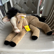 Steiff Vintage 1980 Horse Stuffed Animal Plush Medium 14-24in w/ Tags