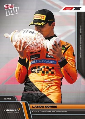 Lando Norris Wins Hungarian GP F1 2025 Formula 1 Topps NOW