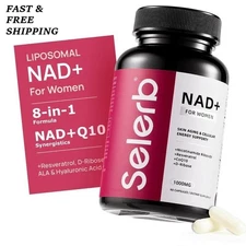 NEW Selerb NAD+ For Women – 8-in-1 Liposomal Formula for Skin & Cellular Health