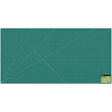 40" x 80" GREEN/BLACK Self Healing 5-Ply Double Sided Durable Cutting Mat