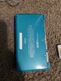Nintendo 3DS Original - Aqua Blue + Super Mario Bros 2 Metroid READ
