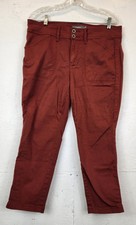 Sz 12 Woman's Torrid Feel the Fit Jeans Rust 34 x 23 Great Condition